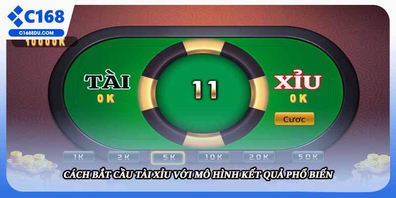 Cách bắt cầu tài xỉu với mô hình kết quả phổ biến